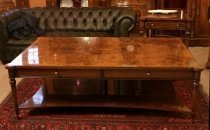 00950-Stunning-Burr-Walnut-Coffee-Table-With-Two-Drawers