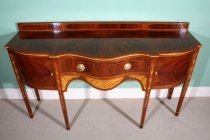 01475-Serpentine-Regency-Mahogany-Inlaid-Marquetry-Sideboard