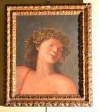 01730-Antique-Oil-Painting-Young-Boy-Classical-Mytholoogy
