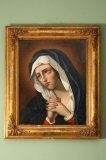 01740a-Antique-Painting-of-Madonna-at-Prayer-19th-c