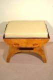 01906-Stunning-Art-Deco-Birdseye-Maple-White-Leather-Stool