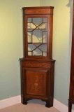 03202-Antique-English-Edwardian-Inlaid-Corner-Cabinet-C1900