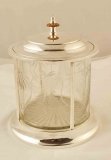 03319-Lovely-Silver-Plate-&-Cut-Glass-Biscuit-Sweet-Tea-Box