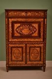 03459-Antique-Dutch-Marquetry-Secretaire-Cabinet-C-1800