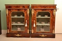 03460-Antique-Pair-of-Victorian-Marquetry-Pier-Cabinets-C1860