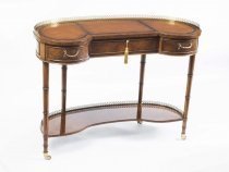 03916-Small-Burr-Walnut-Kidney-Writing-Table-Desk