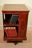 03936-Antique-Edwardian-Inlaid-Revolving-Bookcase-C1900