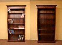 04067a-Pair-Sheraton-Style-Open-Bookcases-Adjustable-Shelves