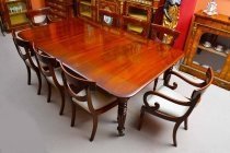 04109b-Antique-Regency-Dining-Table-8-Vintage-chairs