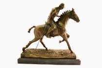 04275-Stunning-Bronze-Polo-Player-Going-for-Goal