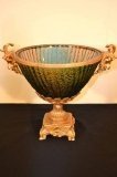 04353-Stylish-Cut-Glass-&-Gilded-Bronze-Centrepiece-Bowl