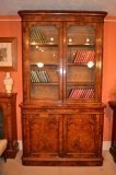 04376-Antique-English-Victorian-Burr-Walnut-Bookcase