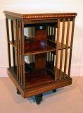 04524-Antique-Edwardian-Inlaid-Revolving-Bookcase-c.1900