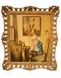 04536-Vintage-Oil-Painting--The-Letter--by-Franz-Xaver-Wolf