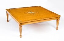 Vintage Sheraton Revival Painted Satinwood Coffee Table 20th C