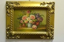 P0302-Oil-Painting-Flowers-Giltwood-Frame