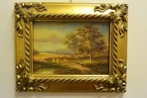 P0311-Oil-Painting-Countryside-Walk-Giltwood-Frame
