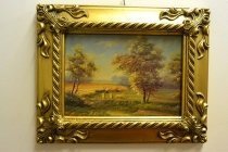 P0313-Oil-Painting-Countryside-Walk-Giltwood-Frame