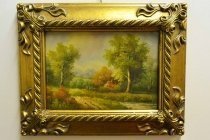 P0314-Oil-Painting-Countryside-Walk-Giltwood-Frame