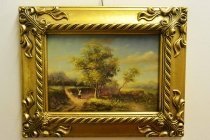 P0315-Oil-Painting-Countryside-Walk-Giltwood-Frame