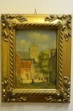 P0318-Oil-Painting-A-Rural-Hamlet-Giltwood-Frame