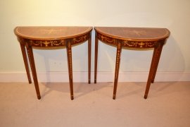 00232-Pair-of-Sheraton-Mahogany-Half-Moon-Console-Tables-1