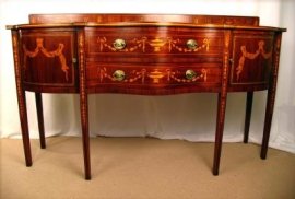 00291-Elegant-Sheraton-Mahogany-Marquetry-Sideboard-1