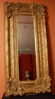 00469-Elaborate-Rectangular-Tall-Gilded-Italian-Mirror-1