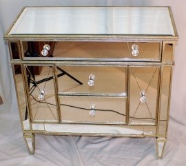 00600-ART-DECO-Mirrored-Chest-w-Silver-Gilt-Show-Wood-1