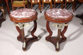 00689-Fine-Pair-Empire-Marble-Topped-Occasional-Tables-1