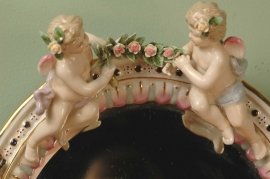 00872-Ornate-Porcelain-Hand-Painted-Mirror-With-Cherubs-3