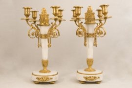 01032-Pair-of-Magnificent-White-Marble-&-Ormolu-Candelabras-1