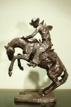 01278-Wild-West-American-Cowboy-RemingtonStyle-Bronze-2