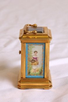 01400-Brass-Carriage-Clock-Hand-Painted-and-Gilded-Sevres-2
