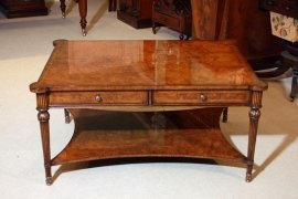 01410-Stunning-Burr-Walnut-Coffee-Table-With-Four-Drawers-1