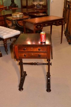 01546-Stunning-Antique-William-IV-Rosewood-Side-Table-c.1840-14