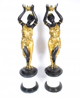 01554-Pair-Huge-Classical-Gilded-Bronze-Maiden-Statues-1