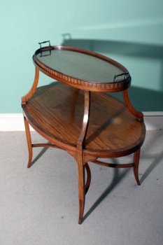 01670-Elegant-Antique-English-Satinwood-Etagere-Tray-Table-1