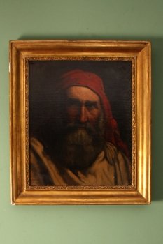 01733-Antique-Oil-Paintings-by-August-Hector-Cabuzel-1