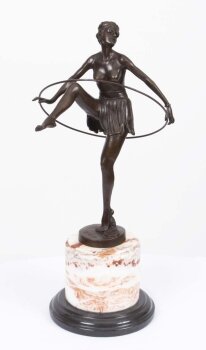 01951-Elegant-Art-Deco-Bronze-Hoop-Dancing-Girl-Alonzo-1