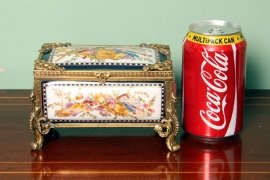 02071-Hand-Painted-Russian-Navy-Blue-Porcelain-Casket-9