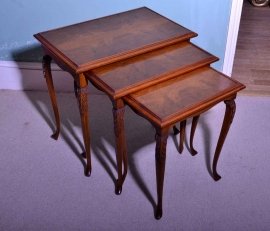 02147-Stunning-Burr-Walnut-Nest-of-Three-Tables-1