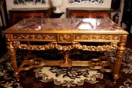 02150-Louis-XV-Giltwood-&-Marble-Centre---Console-Table-1