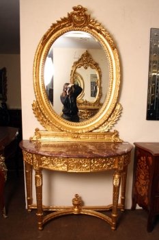 02153-Grand-French-Louis-XV-Giltwood-Console-Table-&-Mirror-1