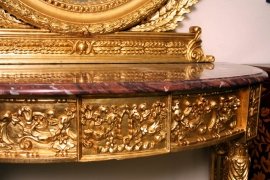 02153-Grand-French-Louis-XV-Giltwood-Console-Table-&-Mirror-5