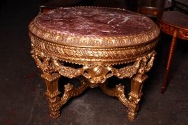 02241-Circular-Carved-Louis-XV-Giltwood-&-Marble-Centre-Table-1