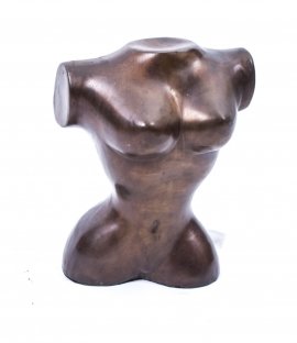 02258-Stunning-Abstract-Modernist-Female-Bronze-Torso-Bust-1