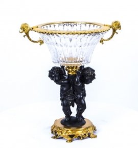 02416-Stunning-Cut-Glass-&-Bronze-Ormolu-Cherub-Centrepiece-1
