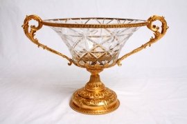 02422-Stunning-Cut-Glass-&-Gilded-Bronze-Centrepiece-Bowl-1