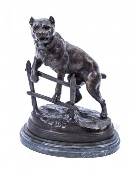02442-Stunning-&-Lifelike-Bronze-Mastiff-Dog-Sculpture-Valton-1